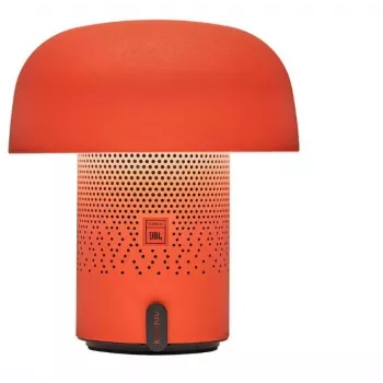KOODUU Sensa Play kannettava Bluetooth-kaiutin himmennettävällä RGB-LED-valaisimella, IPX4 roiskesuojaus, TWS-pariliitäntä, USB-C, oranssi