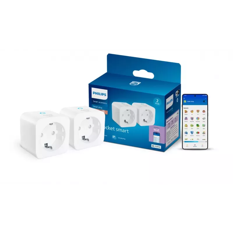 Philips Smart älypistoke Type-F 2 kpl:n pakkaus Matter