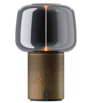 KOODUU Serena Play kannettava LED-lamppu Bluetooth-kaiuttimella ruskea