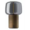 KOODUU Serena Play kannettava LED-lamppu Bluetooth-kaiuttimella ruskea