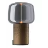 KOODUU Serena Play kannettava LED-lamppu Bluetooth-kaiuttimella ruskea