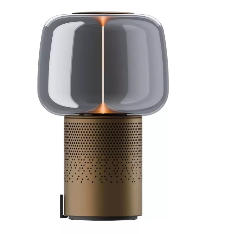 KOODUU Serena Play kannettava LED-lamppu Bluetooth-kaiuttimella ruskea