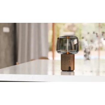 KOODUU Serena Play kannettava LED-valaisin Bluetooth-kaiuttimella harmaa