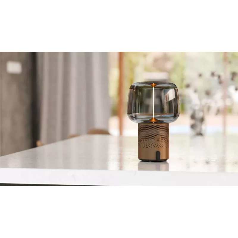 KOODUU Serena Play kannettava LED-valaisin Bluetooth-kaiuttimella harmaa