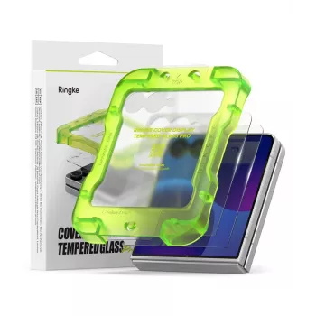 Ringke Cover Display Pro 2 kpl:n pakkaus panssarilasi näytönsuoja Galaxy Z Flip 8 - kirkas