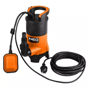 NEO TOOLS 04-745 uppopumppu likavedelle 400W, 8000 l/h, 5 m nostokorkeus, kytkin, 10 m kaapeli