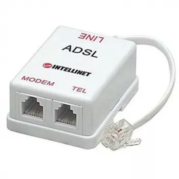 Intellinet ADSL-haaroitin/suodatin RJ11-uros 2x RJ11-naaras, valkoinen