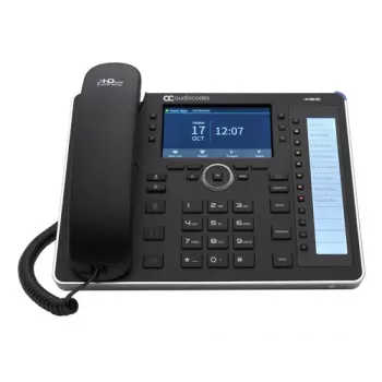 AudioCodes 445HD - VoIP-puhelin numeronäytöllä/odottavalla puhelulla