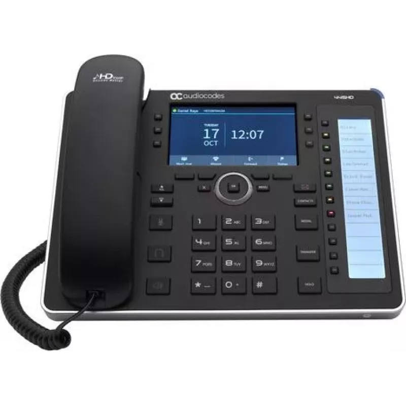 AudioCodes 445HD - VoIP-puhelin numeronäytöllä/odottavalla puhelulla