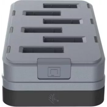 Zebra WS301 6-paikkainen vara-akkulaturi 6 akun lataamiseen. Maa - USB Type-C