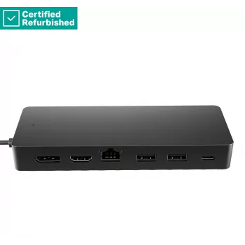RENEW GOLD HP Universal USB-C Multiport Travel Hub 65W - 2 x USB 3.2, 2 x USB-C, 1 x DP, 1 x HDMI, 1 x RJ-45, 1 vuosi