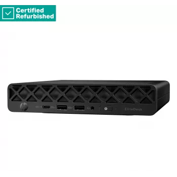 RENEW SILVER HP EliteDesk 8 G1i Mini - Ultra 9-285, 64GB, 1TB SSD, USB-hiiri, Win 11 Home, 1 vuosi