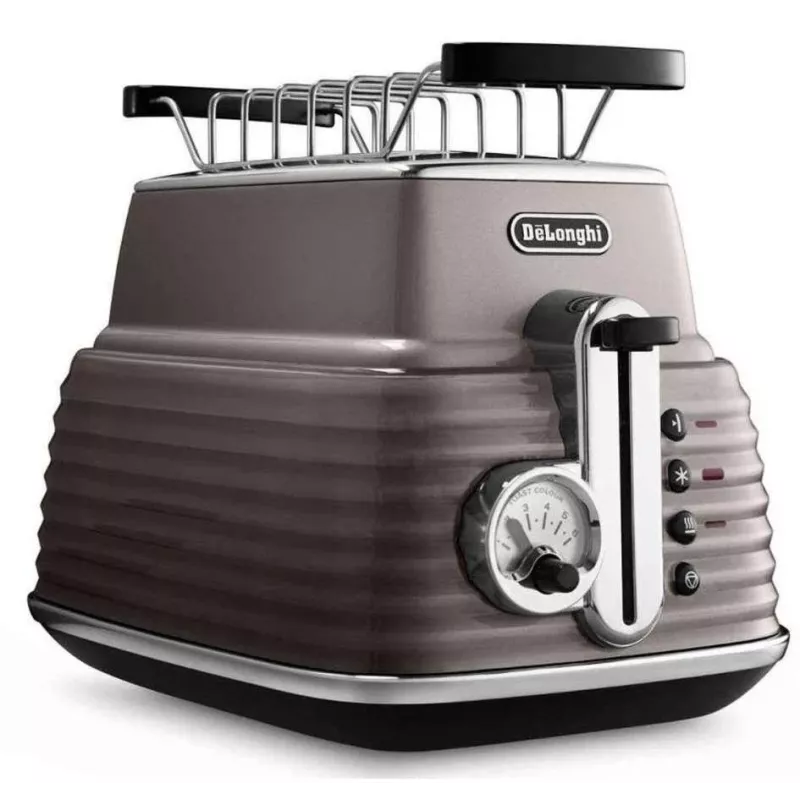 De'Longhi Scultura CTZ2103BG 2 viipaleen leivänpaahdin, 900 W, samppanjankulta