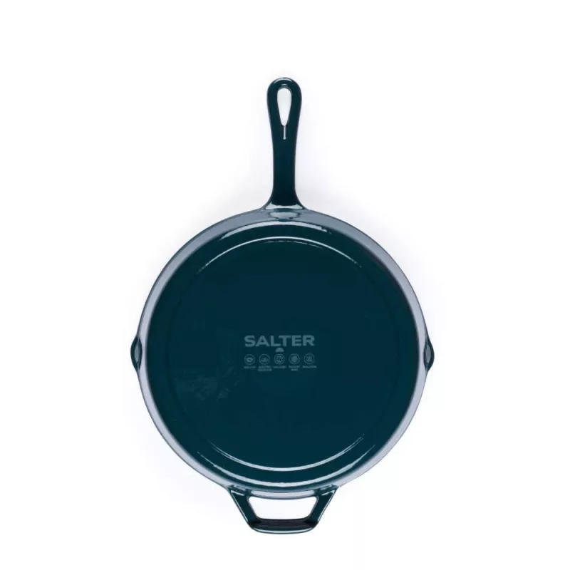 Salter BW13773GR valurautainen 26 cm paistinpannu, vihreä