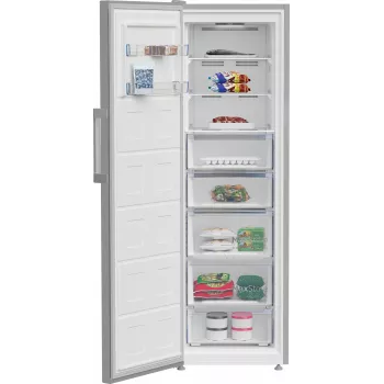 BEKO pakastin B3RMFNE314XB, energiatehokkuusluokka E, 186,5 cm, 286L, Inox-väri