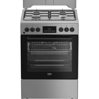 BEKO liesi FBM62320SDS, leveys 60 cm, A, kaasu/sähkö, LED-näyttö
