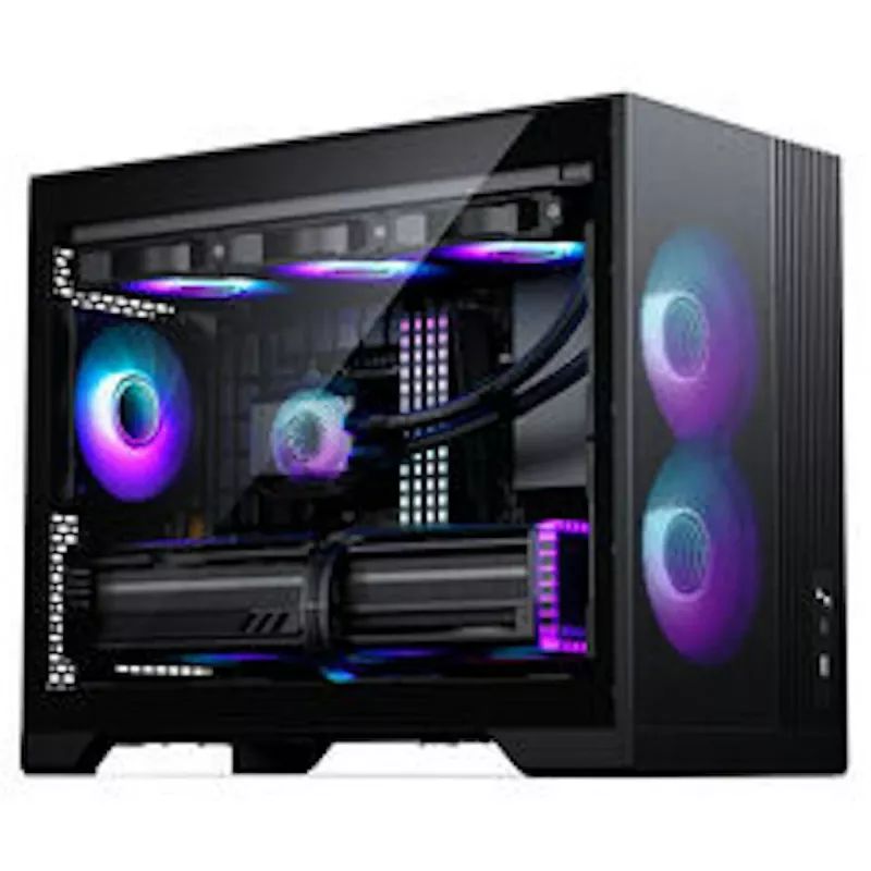 PHANTEKS XT M3 PC-kotelo, Mini-kotelo + D30 PWM Regular Airflow D-RGB tuuletin, 3 kpl:n pakkaus, musta