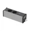 SCHNEIDER ELECTRIC UNICA SYSTEM+ MOD.UNIT 2XSCHUKO+USBA/C ANTRASIITTI/HARMAA