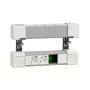 SCHNEIDER ELECTRIC UNICA SYSTEM+ PÖYTÄLAITE 4XSCHUKO+USB A/C+RJ45 OPT, VALKOINEN/HARMAA