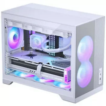 Phanteks XT M3 PC-kotelo, Mini-kotelo + D30 PWM Regular Airflow D-RGB -tuuletin, 3 kpl:n pakkaus, valkoinen