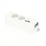 SCHNEIDER ELECTRIC UNICA SYSTEM+ MOD.UNIT 2XSCHUKO+USBA/C VALKOINEN