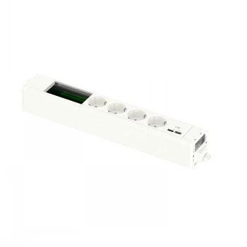 SCHNEIDER ELECTRIC UNICA SYSTEM+ MOD.UNIT 4XSCH+USBA/C+DATA VALKOINEN