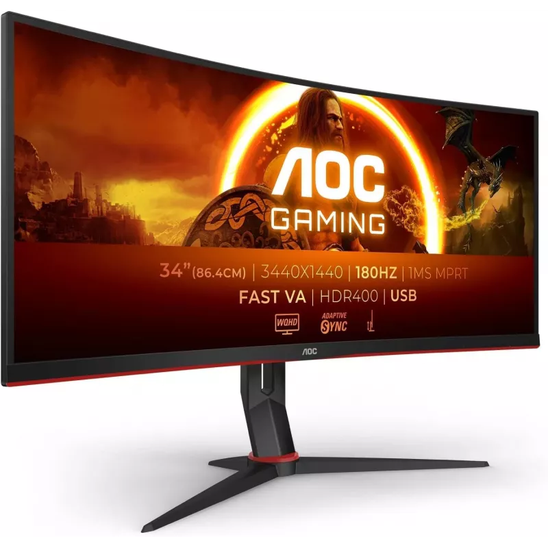 Näyttö AOC CU34G2XP (kunnostettu)