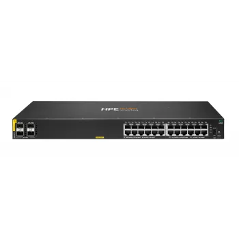 HPE Aruba Networking CX 6000 24p 10M/100M/1G Class4 PoE 4p SFP 1G 370W -kytkin