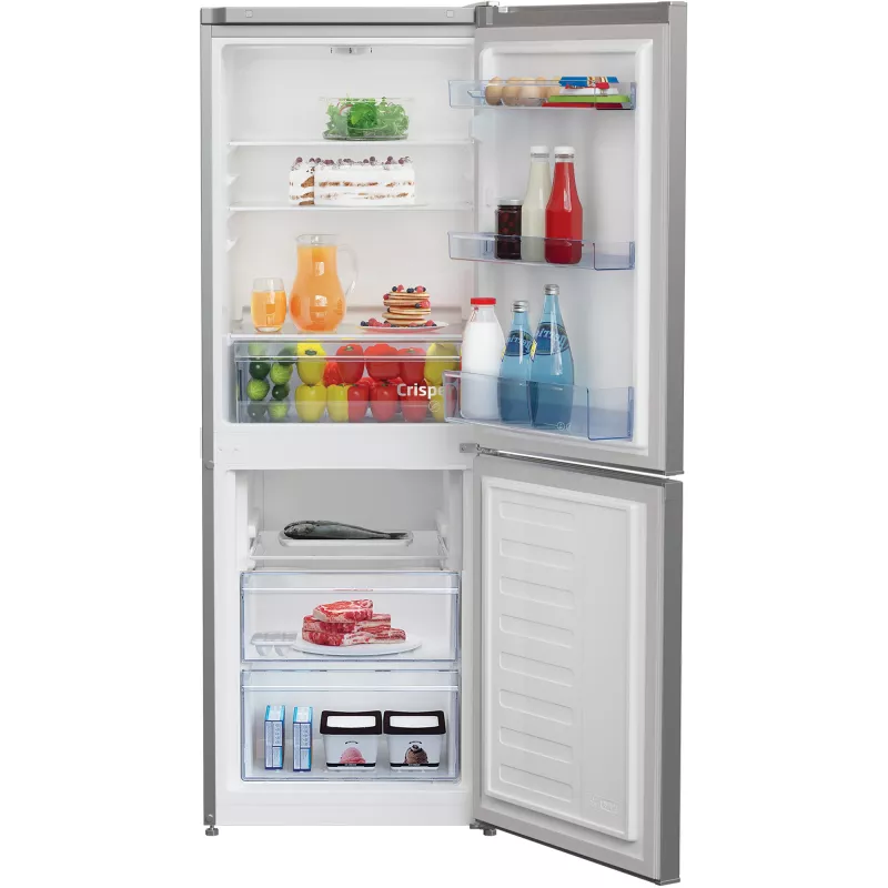 BEKO jääkaappi RCSA240K40SN, energiatehokkuusluokka E, korkeus 153 cm, inox