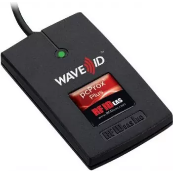 RF IDeas WAVE ID Plus Keystroke RA FactoryTalk V2 musta pinta-asennettava lukija