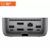 HP Thunderbolt 4 Ultra Dock - OPENBOX - G6 280W Combo-kaapelilla - 5x USB-A, 2x USB-C, 1x USB-C Thunderbolt 4, 2x DisplayPort, 1x HDMI, 1x RJ-45, Meteor Silver, 3 vuotta