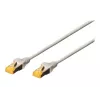 DIGITUS CAT6A S/FTP-verkkokaapeli, 0,5 m, harmaa
