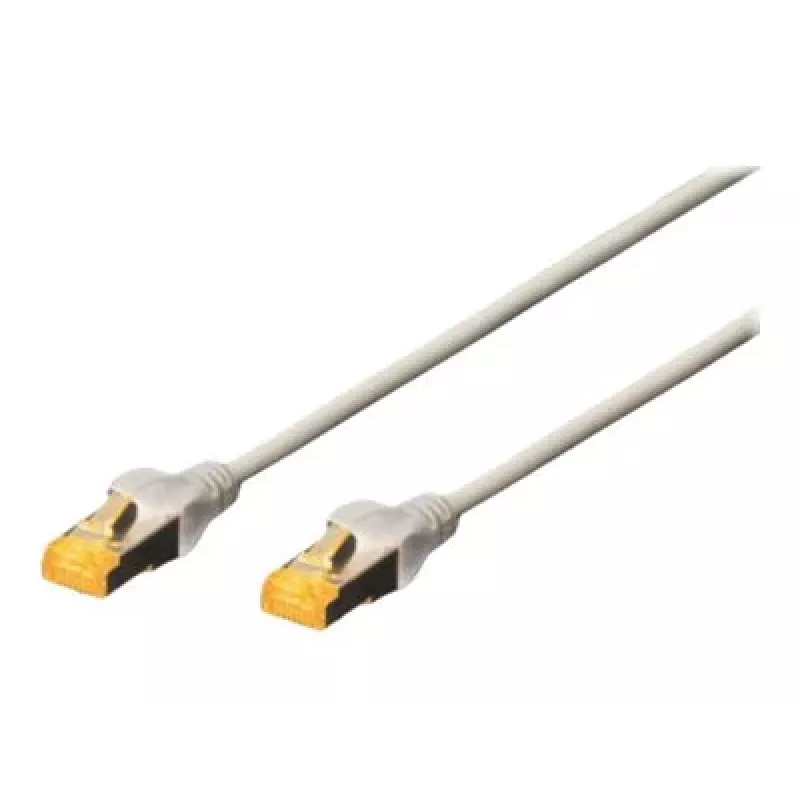DIGITUS CAT6A S/FTP-verkkokaapeli, 0,5 m, harmaa