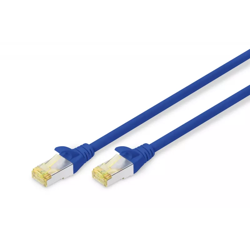 DIGITUS verkkokaapeli - CAT6a - S/FTP - Snagless - Cu - 3 m - sininen