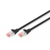 DIGITUS verkkokaapeli - CAT6 - S/FTP - Snagless - Cu - 2 m - musta