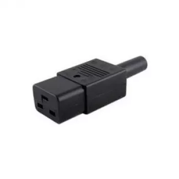 Microconnect C19PLUG-verkkokaapeli, musta, C19-liitin