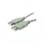 Microconnect USBAA2 USB-kaapeli USB 2.0 1,8 m USB-A harmaa