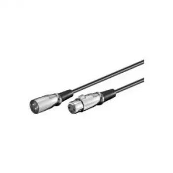Microconnect XLRMF2 audiokaapeli 2 m XLR (3-napainen) musta