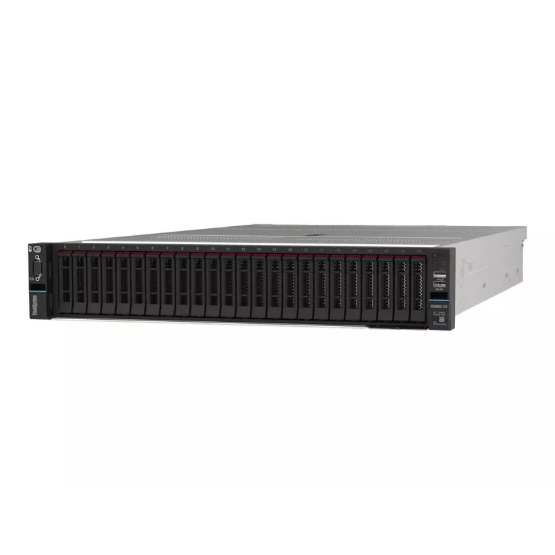 Lenovo ThinkSystem SR665 V3 -palvelin rack (2U) AMD EPYC 9124 3 GHz 32 GB DDR5-SDRAM 1100 W