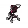 2-in-1 lastenvaunut hoitolaukulla musta-pinkki 7706 Lean Toys