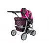 2-in-1 lastenvaunut hoitolaukulla musta-pinkki 7706 Lean Toys