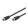 Wentronic Goobay 11563 antennikaapeli IEC uros/naaras, 7,5 m, musta