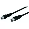 Microconnect COAX025 koaksiaalikaapeli 2,5 m musta