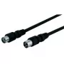 Microconnect COAX025 koaksiaalikaapeli 2,5 m musta