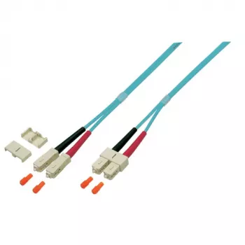 EFB Elektronik O0318.2 Duplex kuitu-patch-kaapeli, SC-SC, OM4 50/125 µm, LSZH, 2 m, violetti