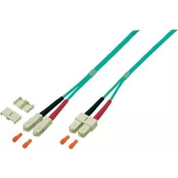 EFB Elektronik O0318.2 Duplex kuitu-patch-kaapeli, SC-SC, OM4 50/125 µm, LSZH, 2 m, violetti
