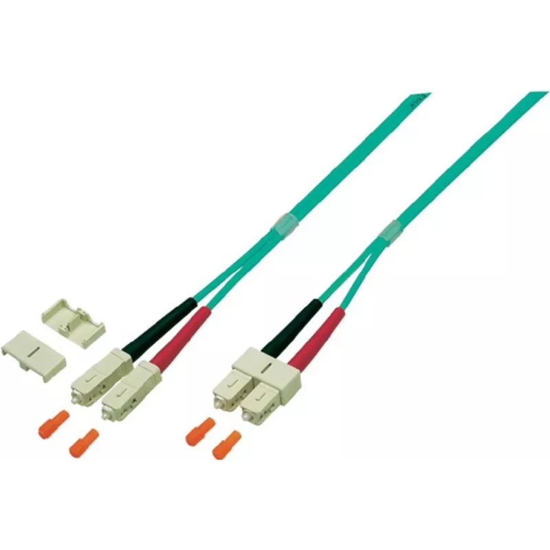 EFB Elektronik O0318.2 Duplex kuitu-patch-kaapeli, SC-SC, OM4 50/125 µm, LSZH, 2 m, violetti