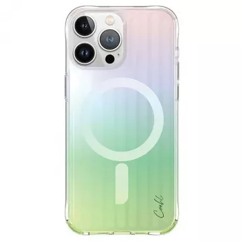 UNIQ Coehl Linear -kotelo iPhone 15 Pro 6,1 inch magneettilatauksella, opaali/irissoiva