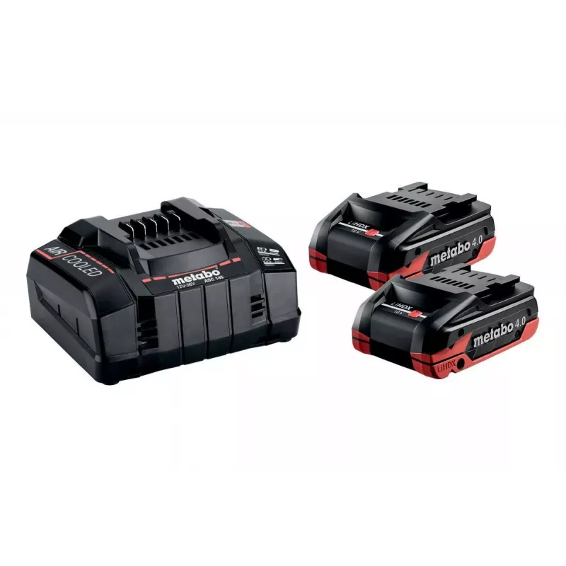 METABO 18V 4.0Ah LiHD Xtreme akku 2 kpl + ASC 290 laturi
