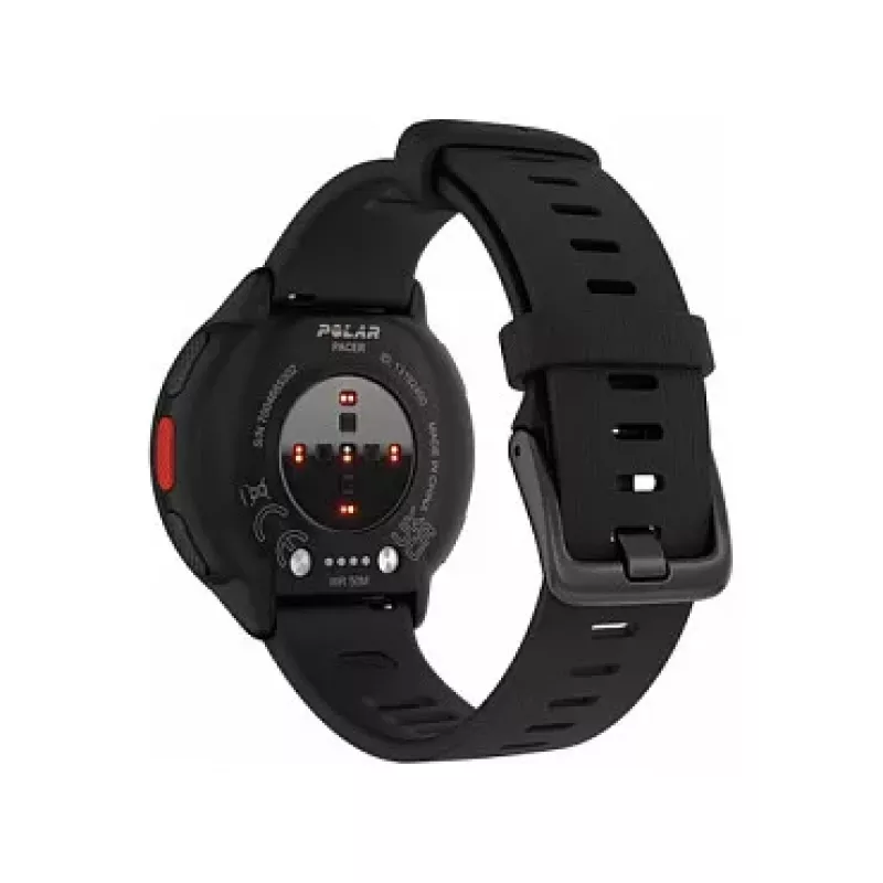 Polar Pacer GPS-juoksukello - Night Black - S/L-ranneke - 1,2
